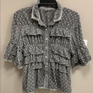 Never worn ruffle top